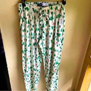 Old Navy Match the Fam Xmas Flannel Pajama Bottoms. Drawstring. Size Medium
